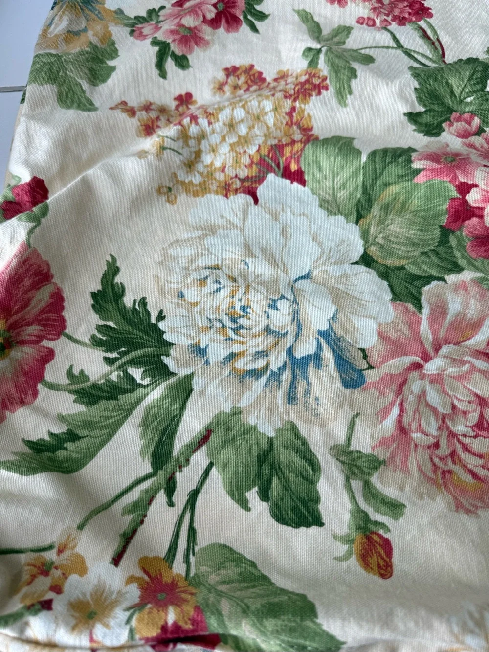 (2) Vintage Floral Pillow Covers Ralph Lauren Inspired 18” x 18” - COVER ONLY